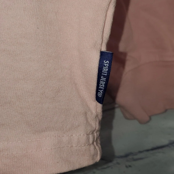 SPIRIT JERSEY pink long sleeve oversized t-shirt XL NWOT - Picture 3 of 7